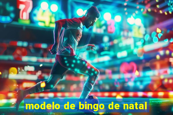 modelo de bingo de natal